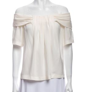 Rachel Zoe Silk Off the shoulder top